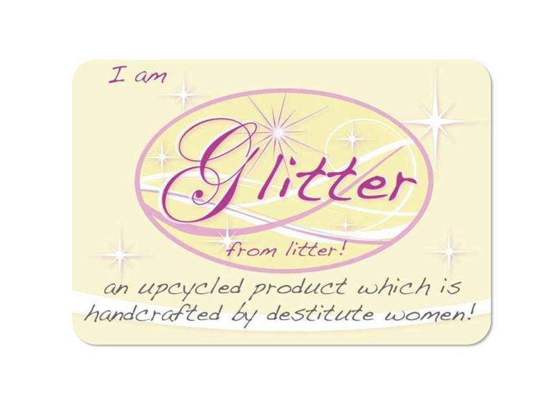 Glitter Recycling Schmuck