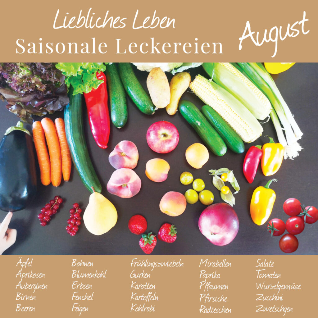 Saisonale Ernährung August